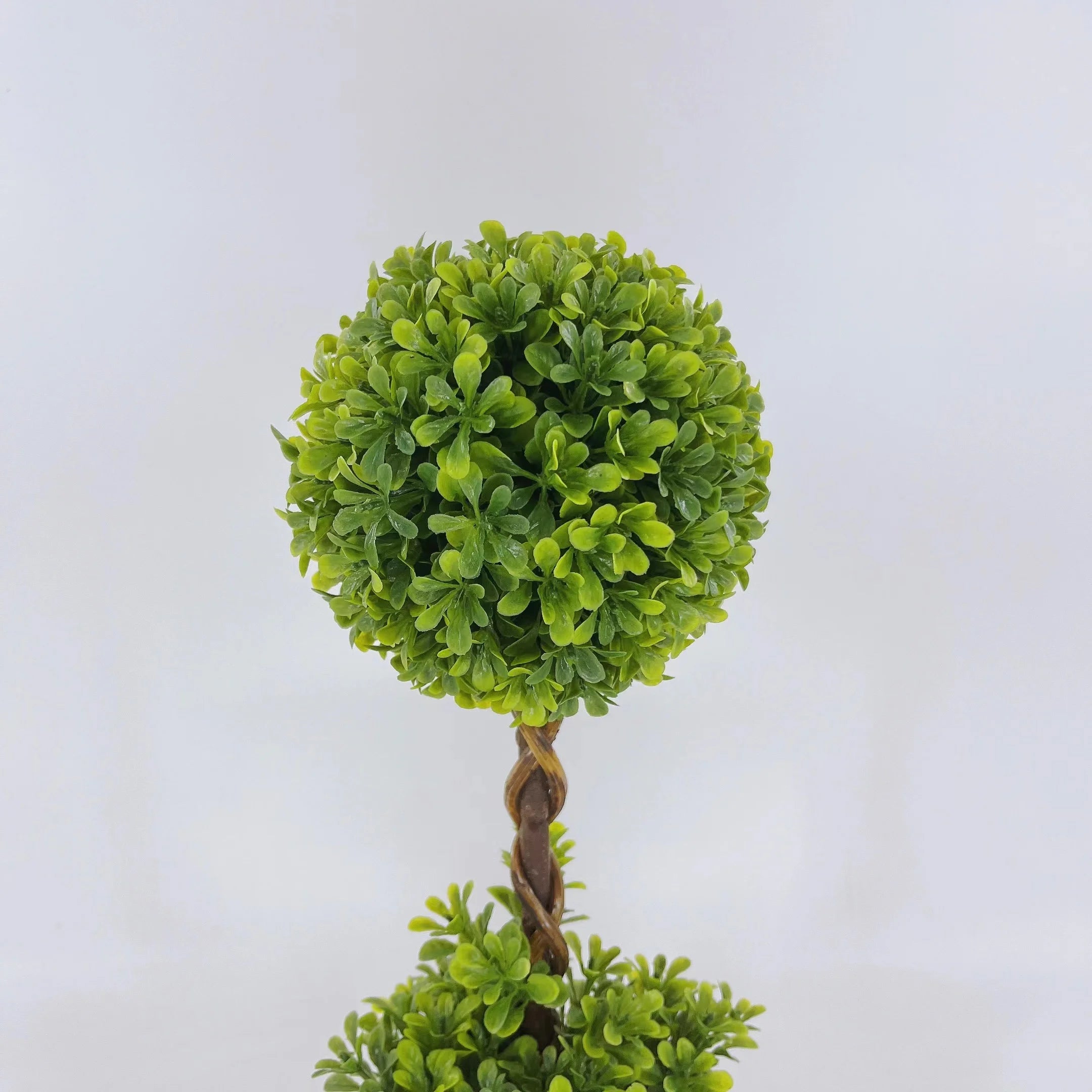 buis artificiel topiaire en pot pour décoration intérieure - vue 6 sur 7