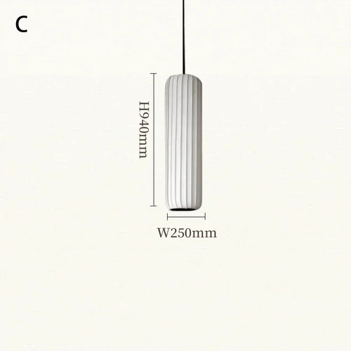 suspension en tissu japonais luminaires artistiques modernes minimalistes