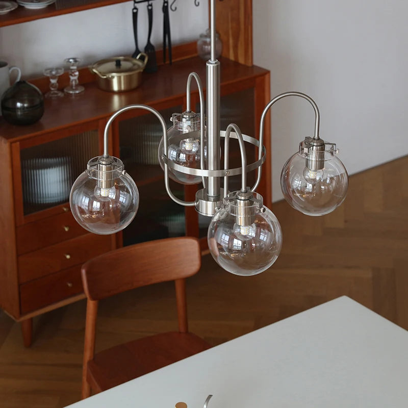 lustre en verre style bauhaus pour décoration intérieure moderne - vue 3 sur 8