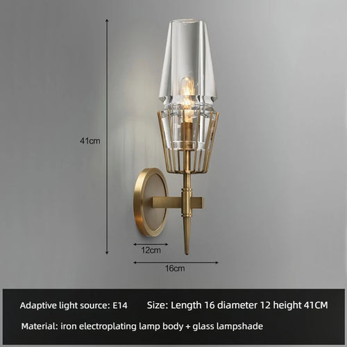 applique murale nordique moderne rotative led en fer et bois - vue 12 sur 19