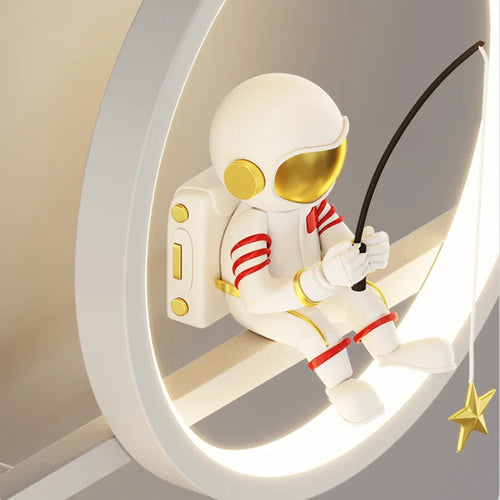 applique murale led créative lune astronaute décoration pour enfant - vue 7 sur 23