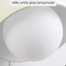 appliques murales en verre blanc style crème française pour intérieur élégant