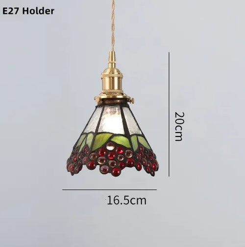suspension nordique en verre teinté et cuivre élégant - vue 24 sur 25