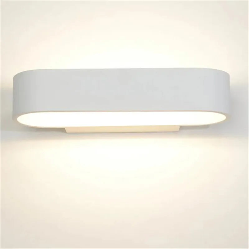 Aluminum LED Wall Lamp, Modern and Minimalist Indoor Lighting, Bedside Decorative Lamp, Corridor Wall Lamp, 12W - vue 3 sur 8
