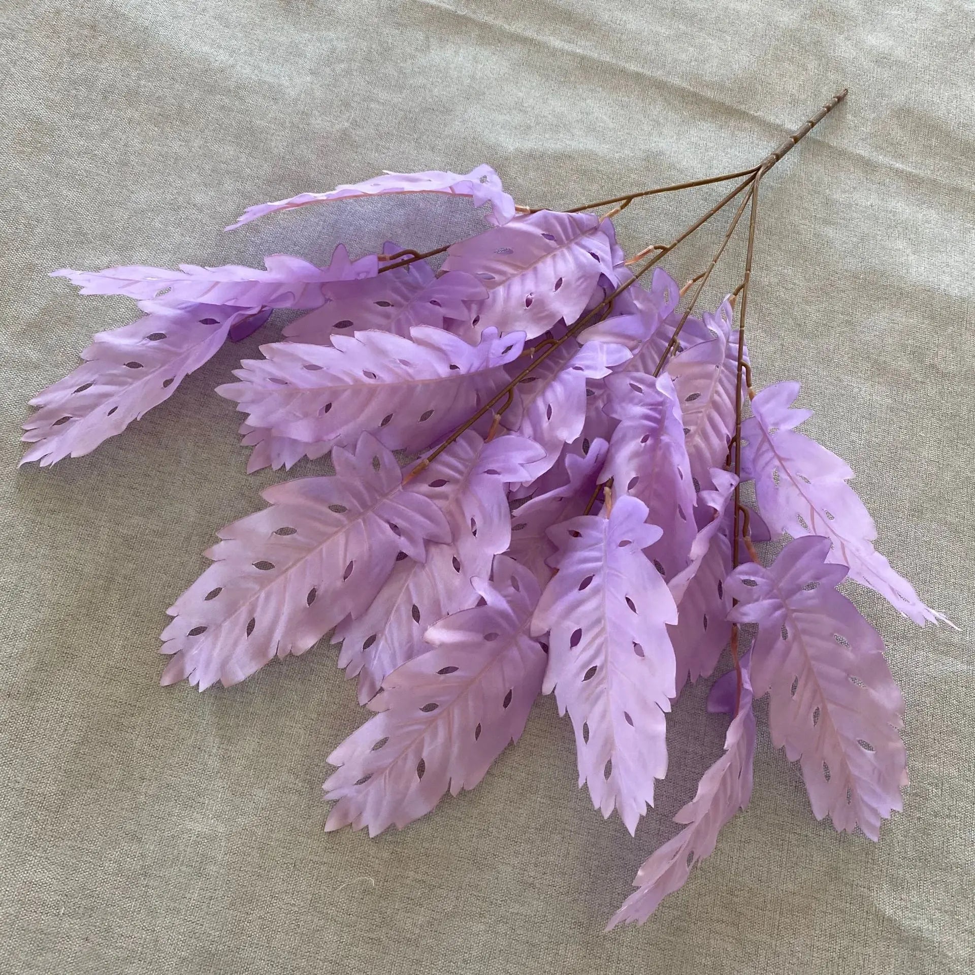 plantes artificielles feuilles de soie pour décoration florale - vue 8 sur 15