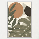 affiche artistique de feuilles de palmier pour décoration intérieure