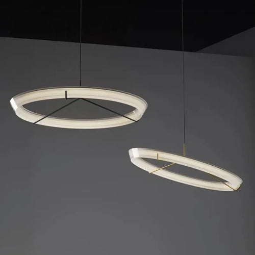 lustre nordique design suspension décorative en acrylique LED - vue 2 sur 18