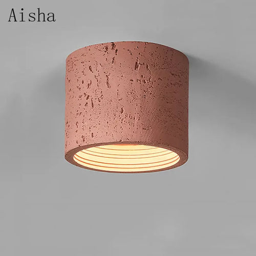 plafonnier led en résine wabi-sabi style nordique pour décoration intérieure - vue 3 sur 14