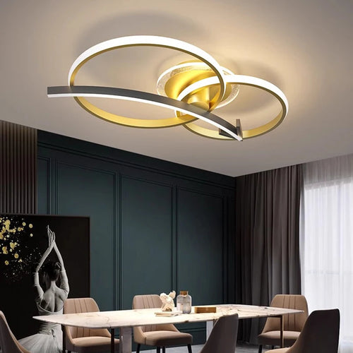 plafonnier nordique intelligent pour éclairage intérieur moderne - vue 6 sur 12