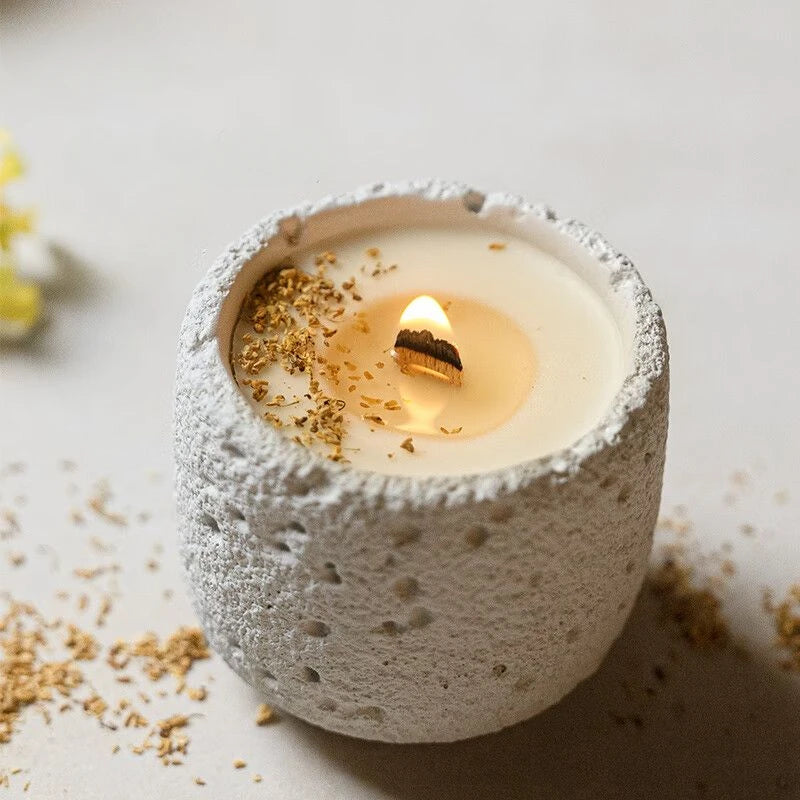 bougie parfumée volcanique française coffret cadeau décoration intérieure Noël - vue 5 sur 7
