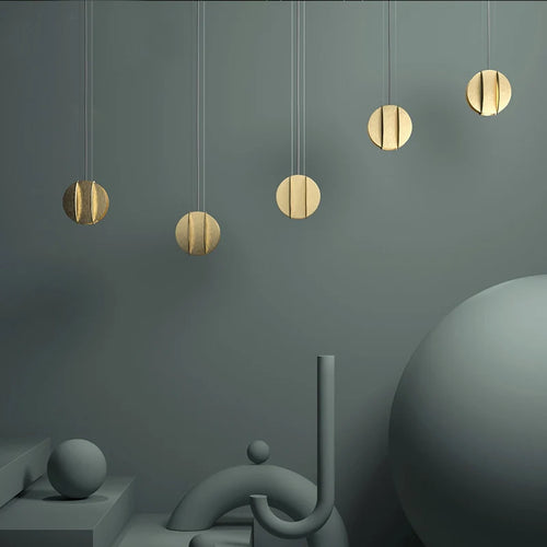 suspension en cuivre design minimaliste pour restaurant et bar - vue 2 sur 9