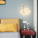 applique murale nuage créatif avec télécommande pour enfants