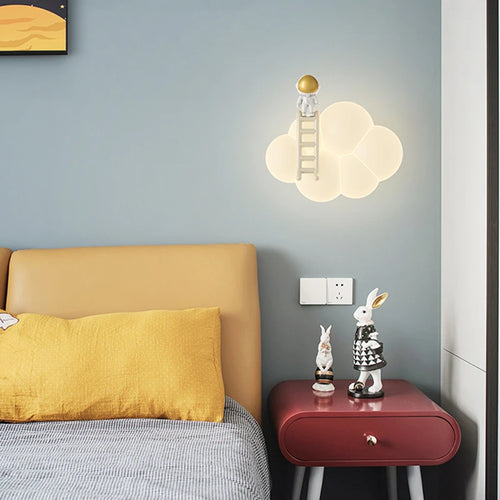 applique murale nuage créatif avec télécommande pour enfants - vue 3 sur 8