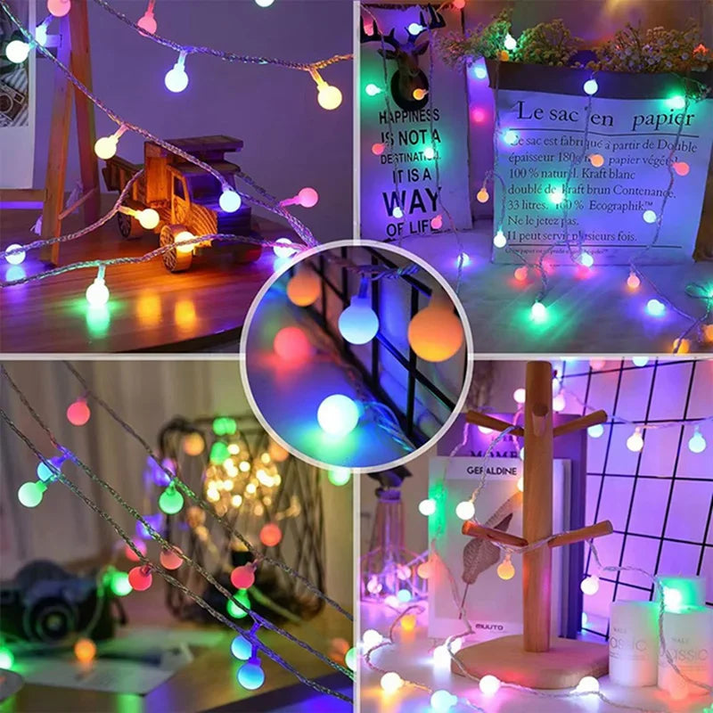 guirlande lumineuse à piles pour jardin et événements décoratifs - vue 6 sur 7