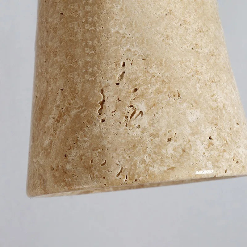 lustre en bois avec suspension et éclairage led - vue 5 sur 9