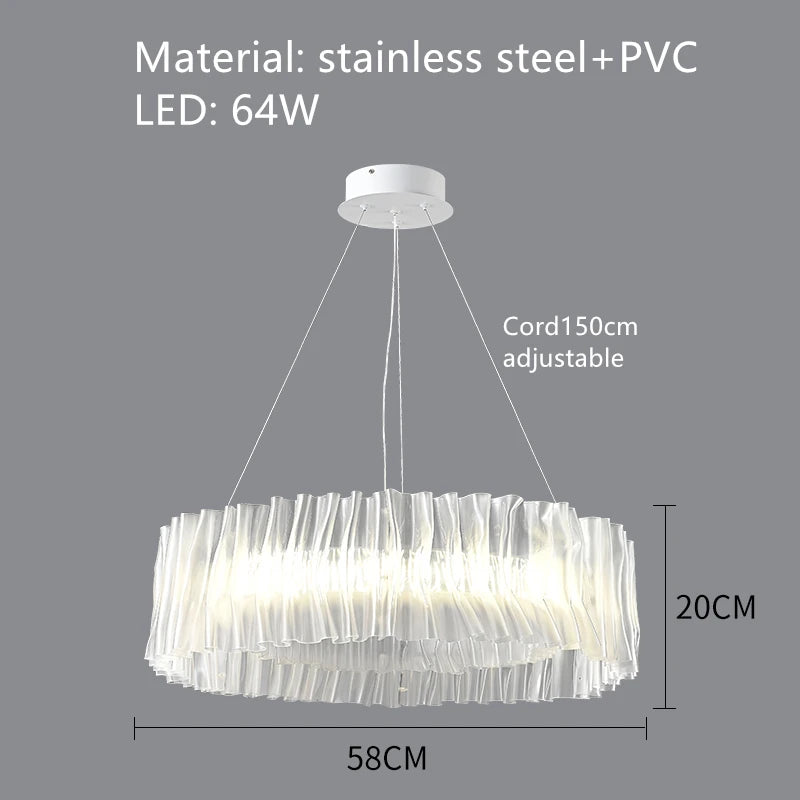 suspension design en pvc et acier inoxydable pour espaces intérieurs - vue 13 sur 13