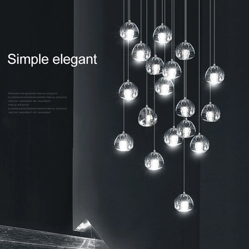 suspension design en cristal pour un éclairage moderne élégant - vue 4 sur 15