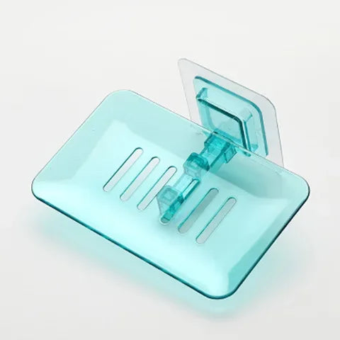 porte-savon mural auto-adhésif à double couche pour salle de bain - vue 9 sur 9