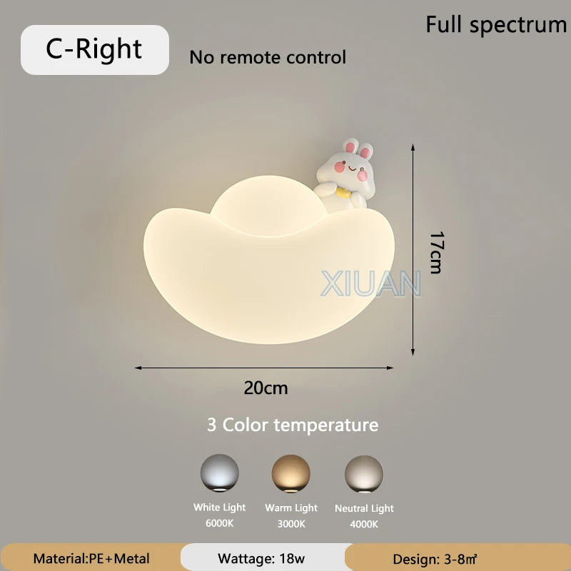 applique murale créative lingot d'or protection des yeux lion chat lapin - vue 12 sur 14