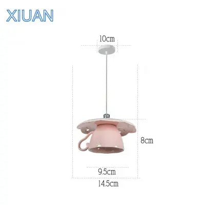 suspension en céramique design art thé éclairage led g4 - vue 14 sur 30