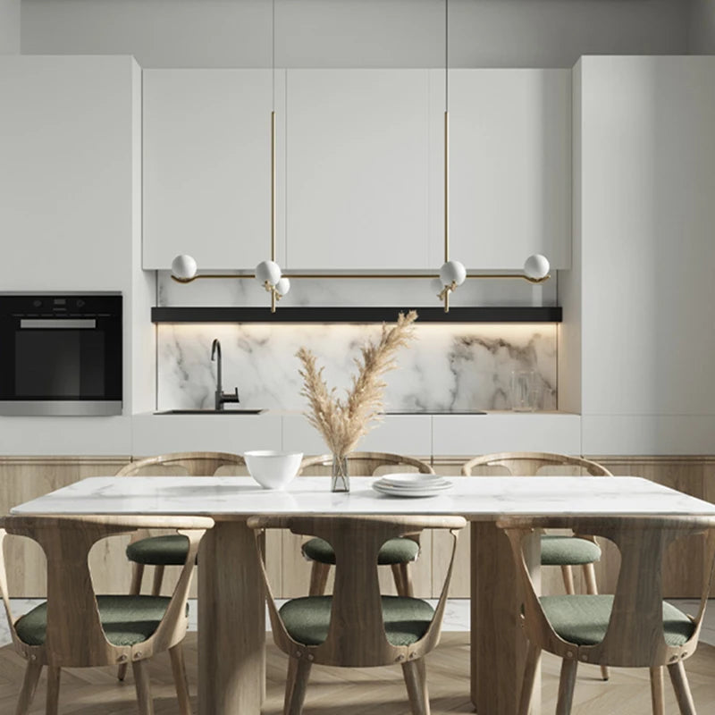 suspension moderne en verre luminaire décoratif d'intérieur - vue 5 sur 10