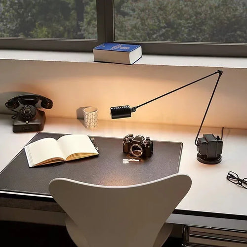 lampadaire moderne au design italien avec bras pivotant ajustable - vue 4 sur 14