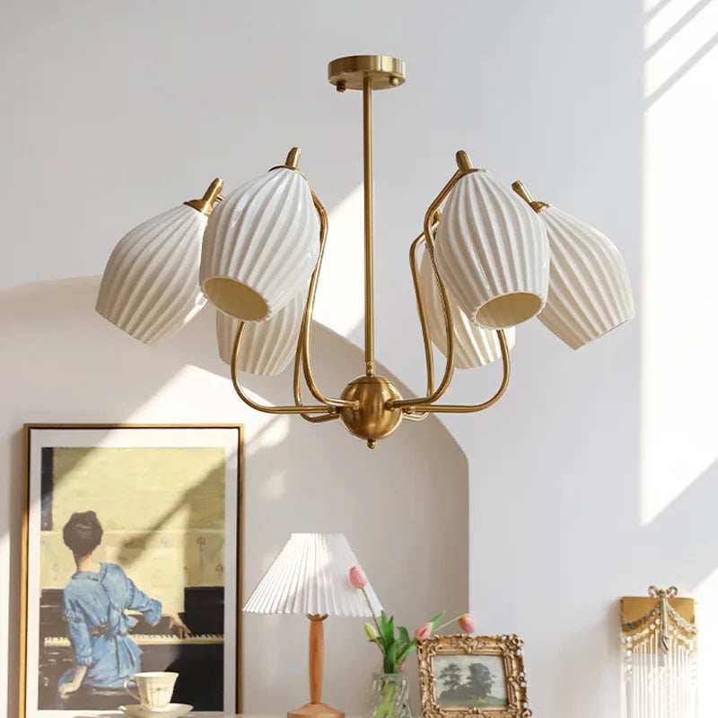 lustre bauhaus en céramique pour intérieur élégant et moderne - vue 5 sur 16