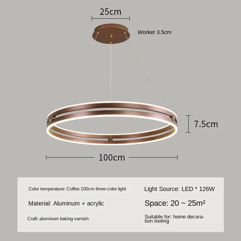 lustre circulaire moderne pour décoration intérieure créative et élégante - vue 11 sur 15