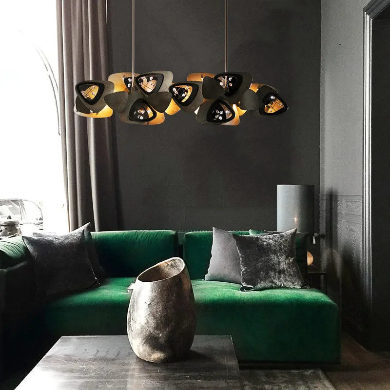 lustre postmoderne créatif coquille art suspendus luminaires - vue 3 sur 11