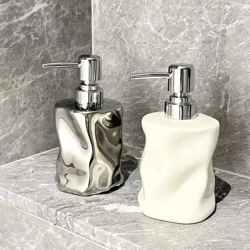 bouteille créative en céramique pour lotion et savon - vue 3 sur 6