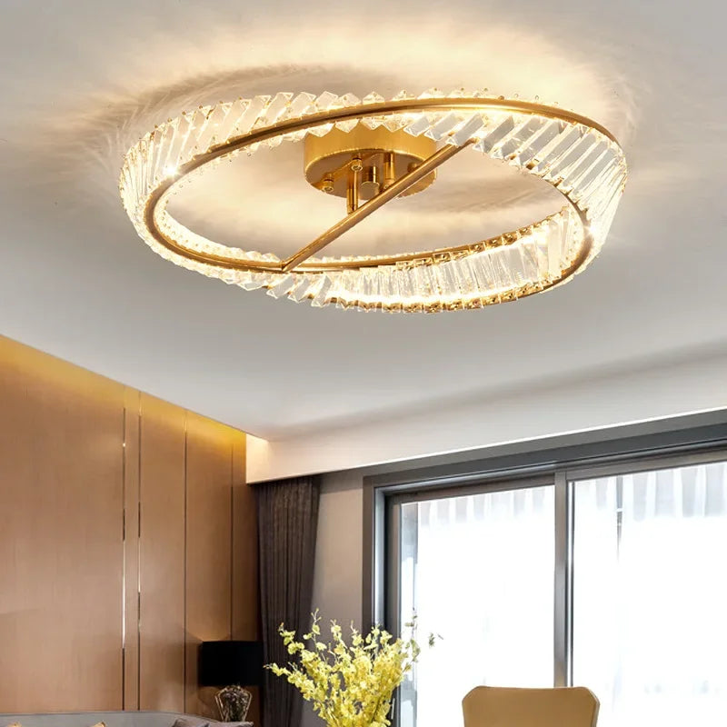 Plafonnier de luxe en cristal led pour intérieur - vue 1 sur 8