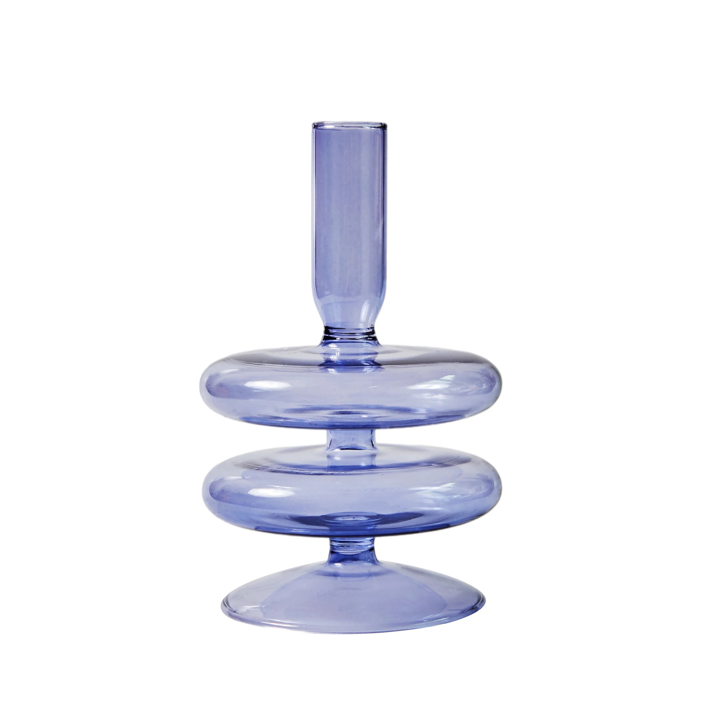 bougeoirs en verre pour décoration de mariage et cadeau Noël - vue 24 sur 24