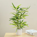 plante artificielle en pot bambou monstera pour décor bureau et maison