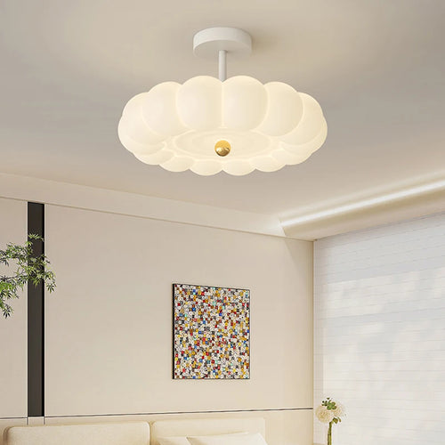plafonnier moderne en forme de couronne avec télécommande - vue 3 sur 11