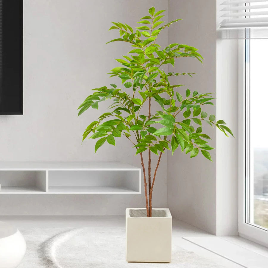 grande branche artificielle de ficus pour décoration intérieure et extérieure - vue 3 sur 9