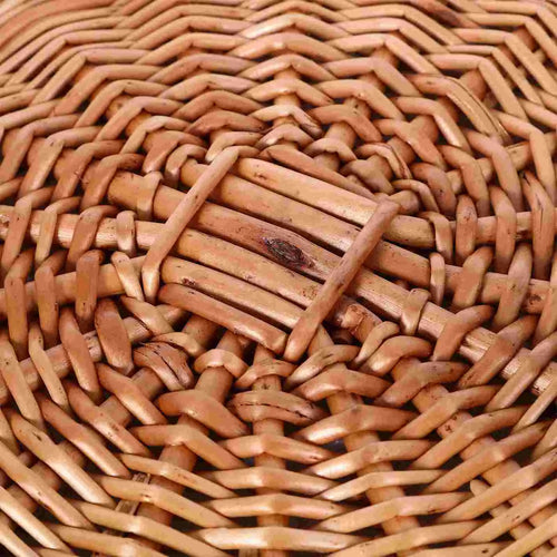 lot de 10 paniers en rotin naturel pour rangement extérieur et pique-nique - vue 6 sur 8