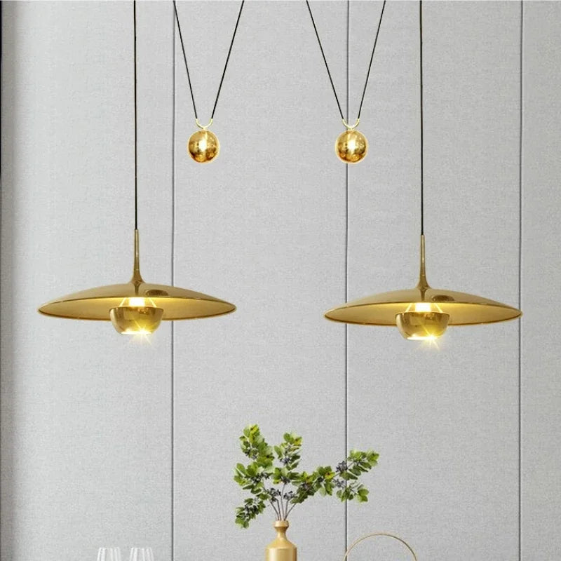 lustre soucoupe volante créatif moderne réglable pour intérieur décoratif - vue 3 sur 12