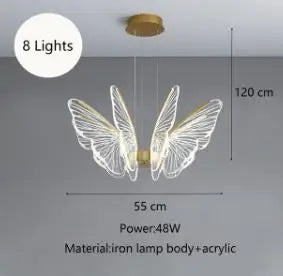 suspension design en acrylique pour décoration moderne de luxe - vue 14 sur 21