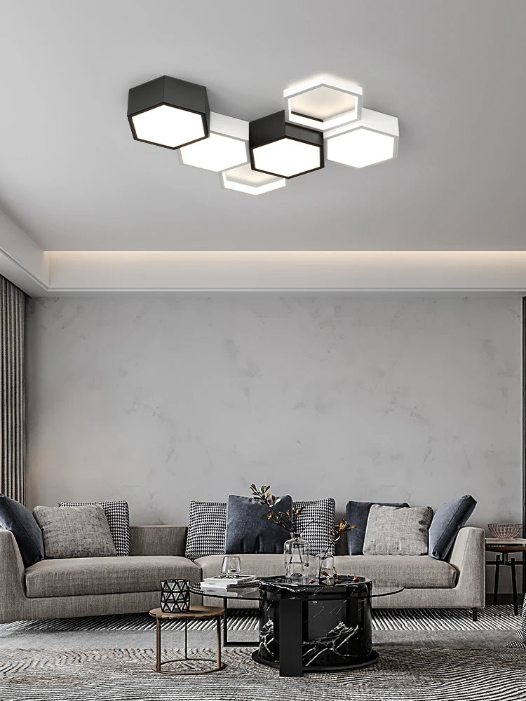 plafonnier triangle ultra mince moderne design élégant pour intérieur - vue 6 sur 13