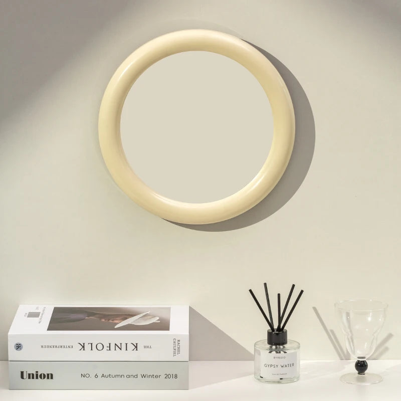 miroir de maquillage rond nordique simple et élégant - vue 2 sur 11