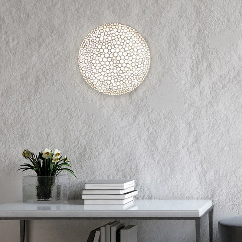 plafonnier led minimaliste en nid d'abeille créatif et élégant - vue 4 sur 12