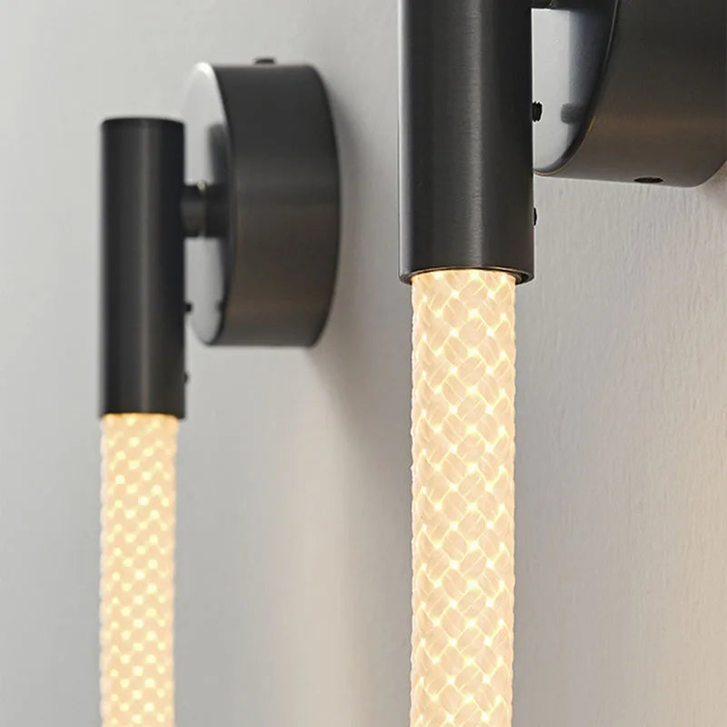 applique murale led en silicone et acier inoxydable 3000k - vue 5 sur 10