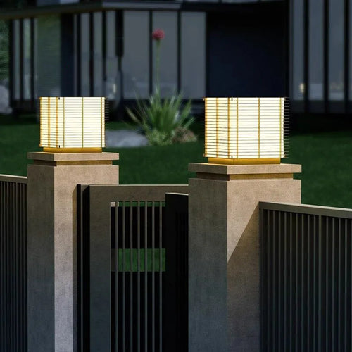 lampe de pelouse solaire moderne pour éclairage extérieur - vue 3 sur 12