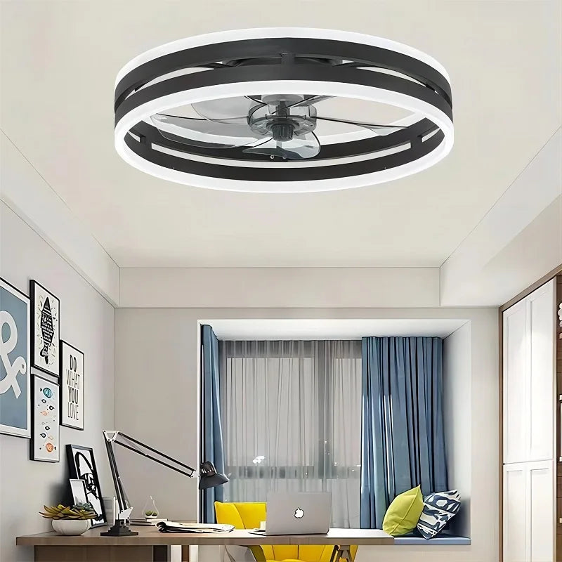 110V~265V APP and Remote Control Dual Intelligent Control  DC 6 speed Regulation Frequency Conversion Ceiling Fan Light - vue 3 sur 17