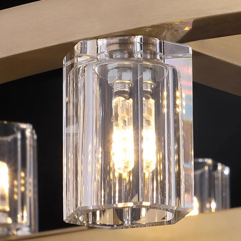 home decorationPendant lights, luxury crystal living room chandelier, dining room Pendant lamp, ceiling light, indoor lighting - vue 6 sur 9