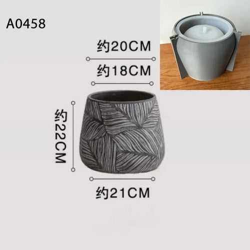 moule en silicone pour jardinière en béton nordique décoratif - vue 8 sur 9