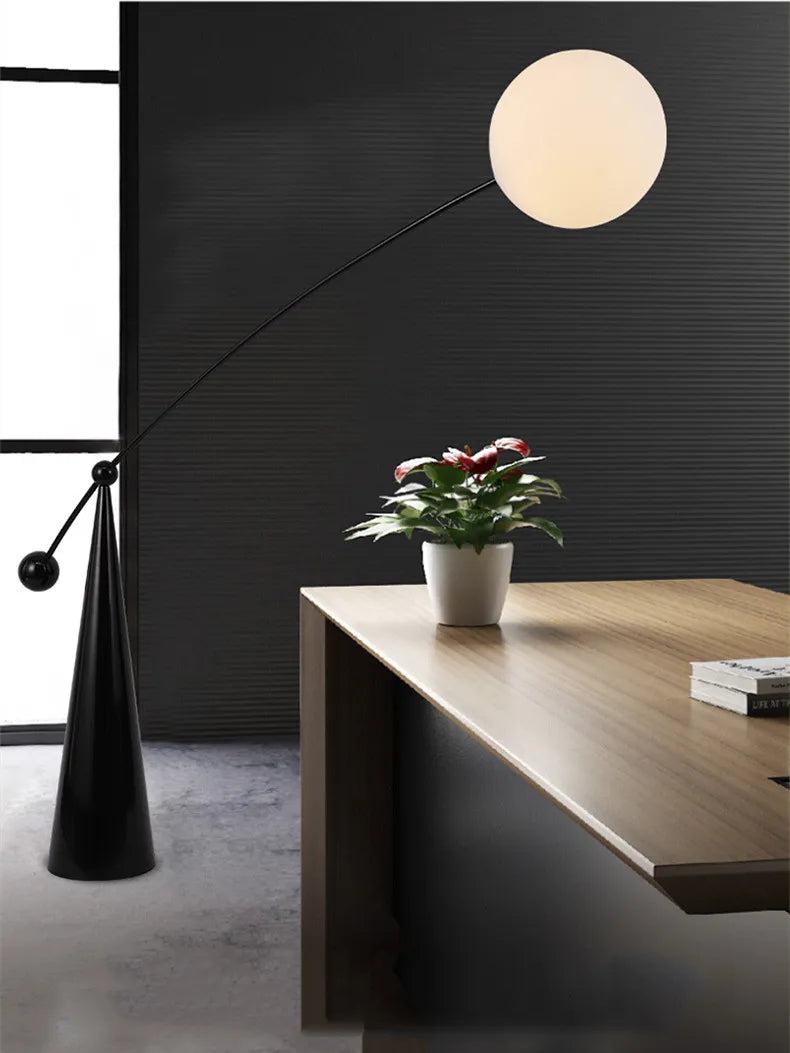 lampadaire moderne nordique art déco led réglable çà distance - vue 4 sur 8