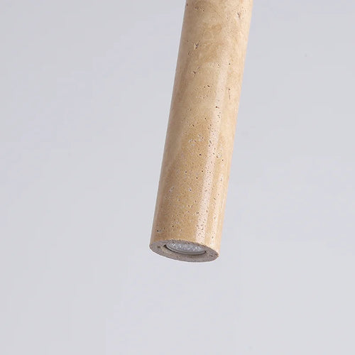 suspension vintage en pierre naturelle avec abat-jour cloche à LED - vue 7 sur 6