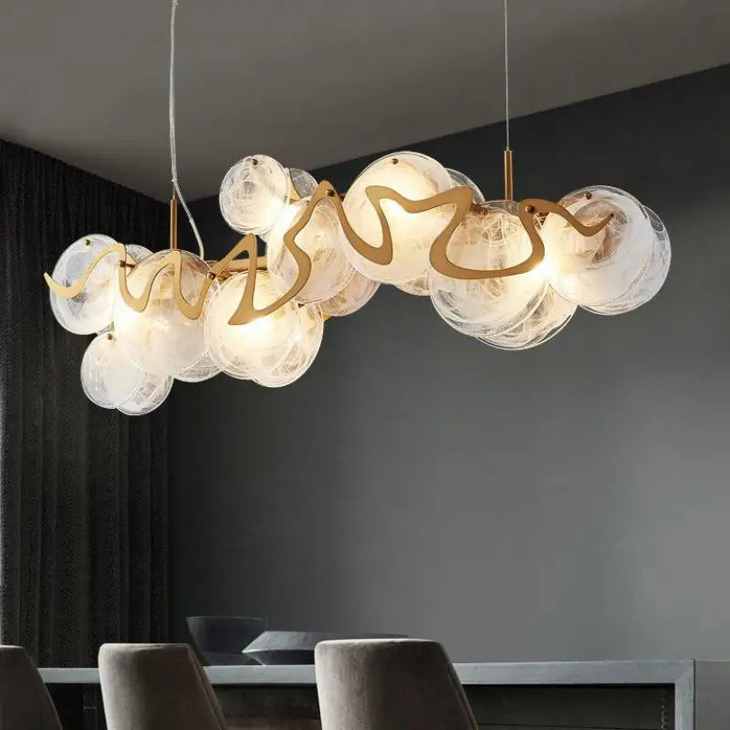 lustre nordique doré suspension créative pour hôtel - vue 2 sur 14