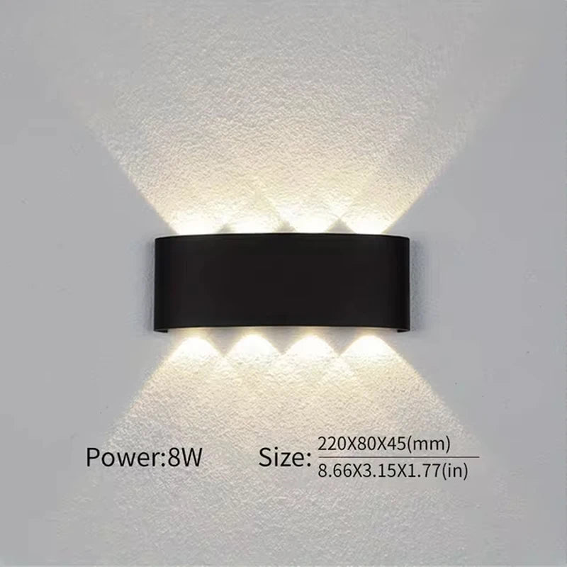 applique murale extérieure led étanche pour éclairage moderne - vue 6 sur 7